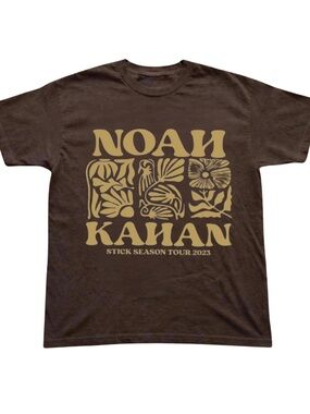 Gildan Brown Graphic Tour T-Shirt